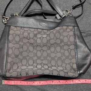 Coach Leather and Canvas Crossbody Purse